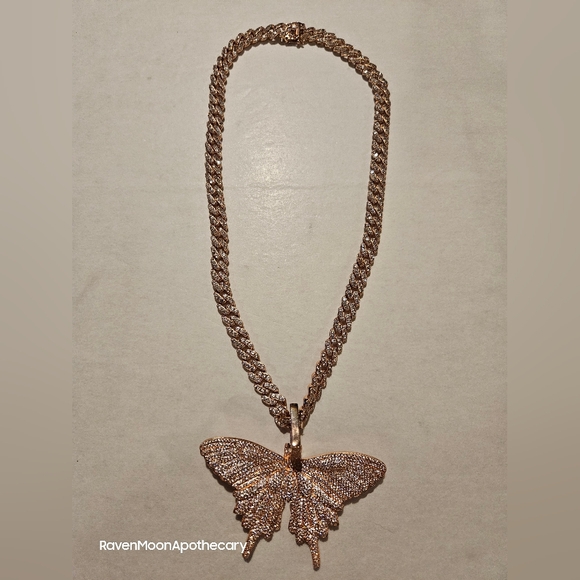 Jewelry - Rose Gold Tone Butterfly Necklace